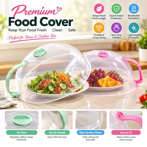 Clear Food Cover with Handle